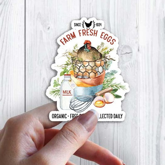 Farm Fresh Eggs Farmers Market Sticker