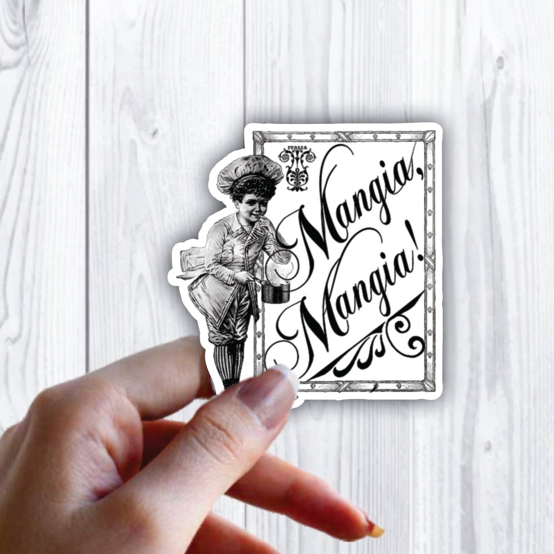 Mangia Mangia! Kitchen Italian Cook Sticker