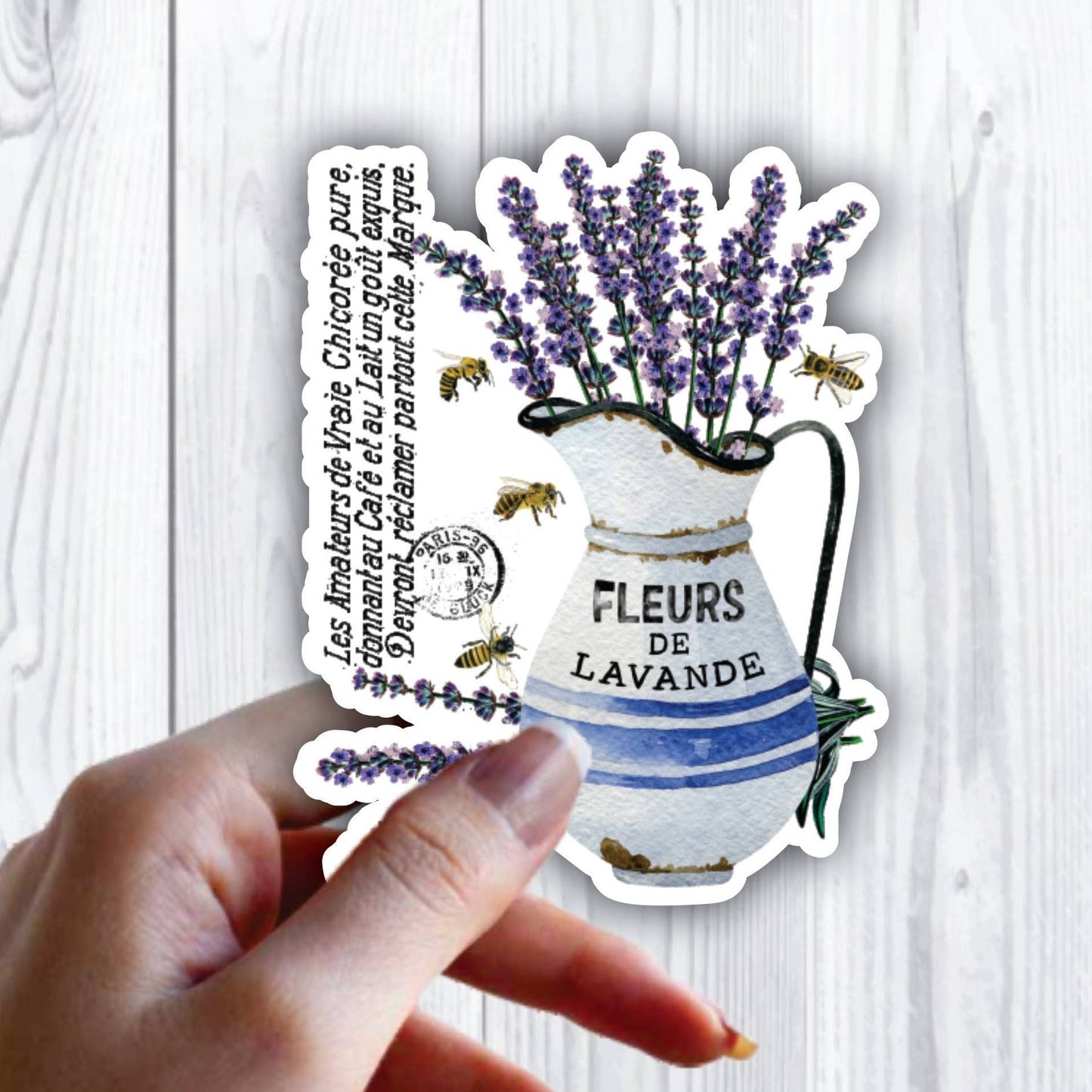 Farmhouse Lavender Fleurs Lavandere Sticker