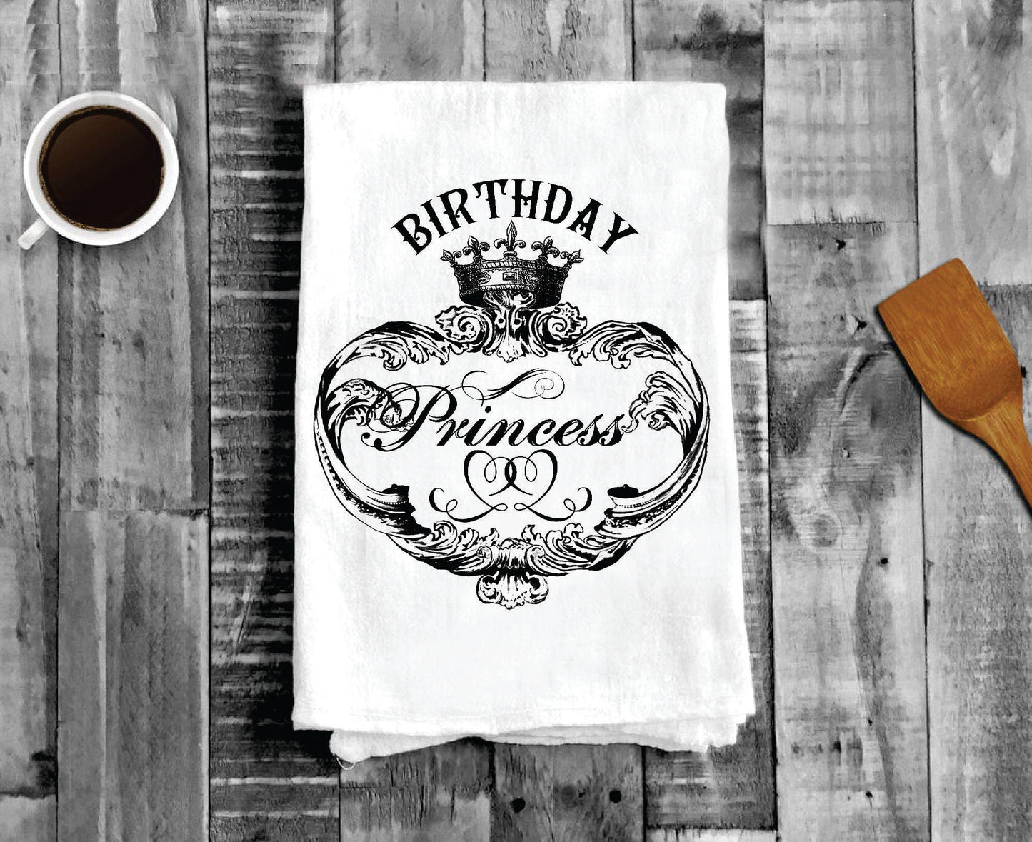Birthday Princess Crown, Cotton Tea Towels - Copy