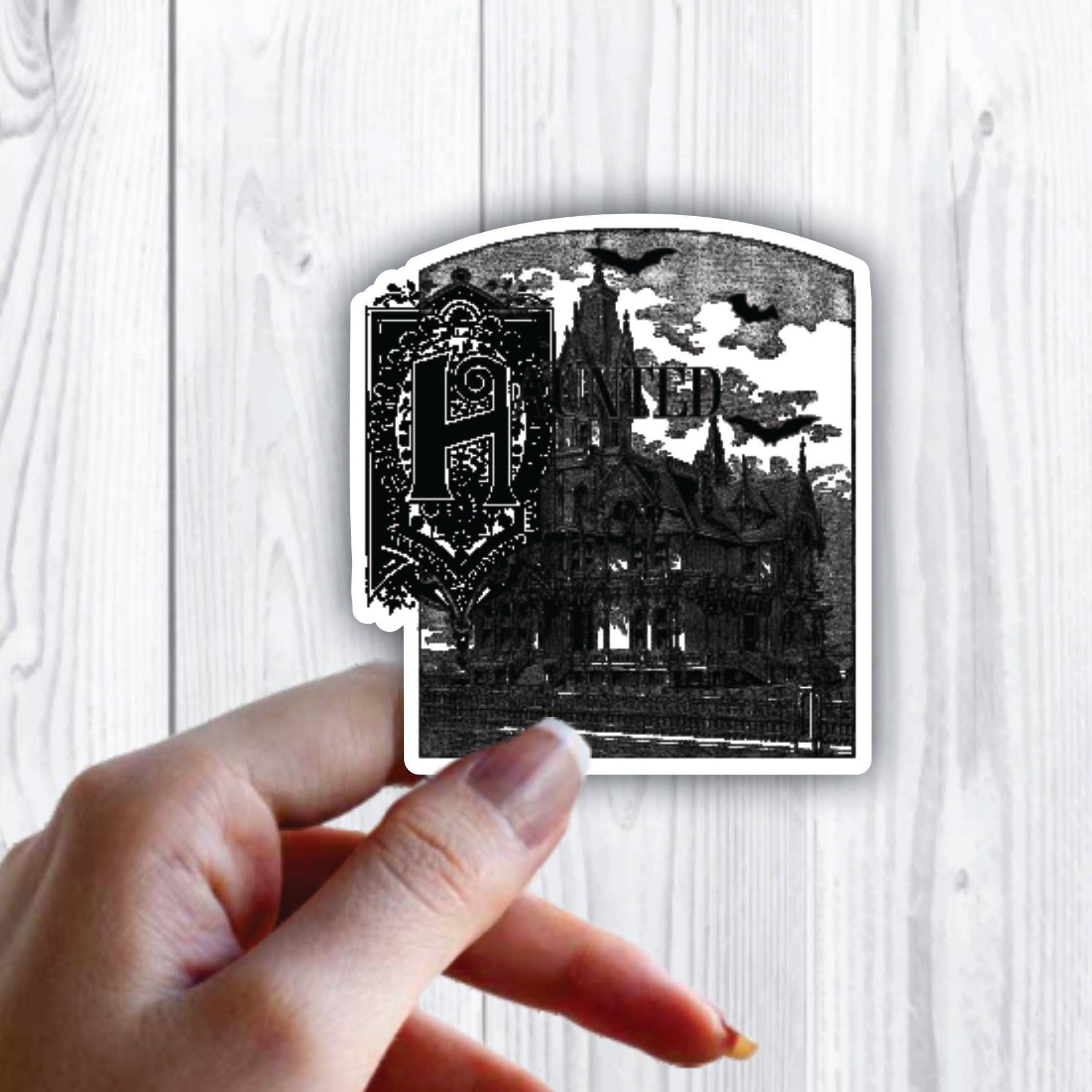 Haunted House Halloween Scary House Sticker