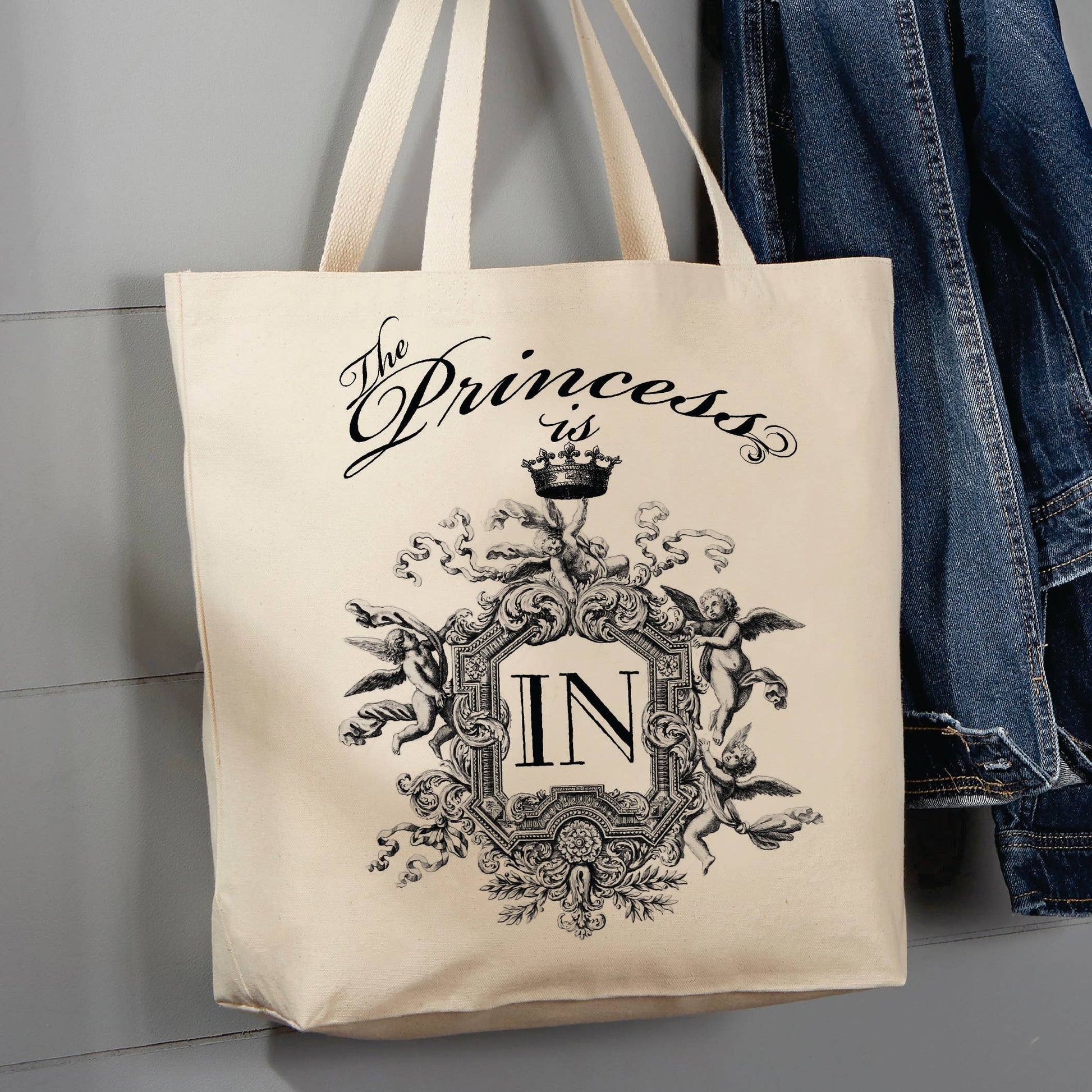 The Princesses Is In, Royal Crown, 12 oz  Tote Bag