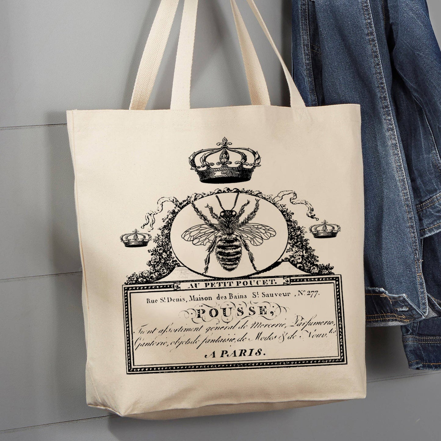 Queen Bee Paris Crown, 12 oz  Tote Bag