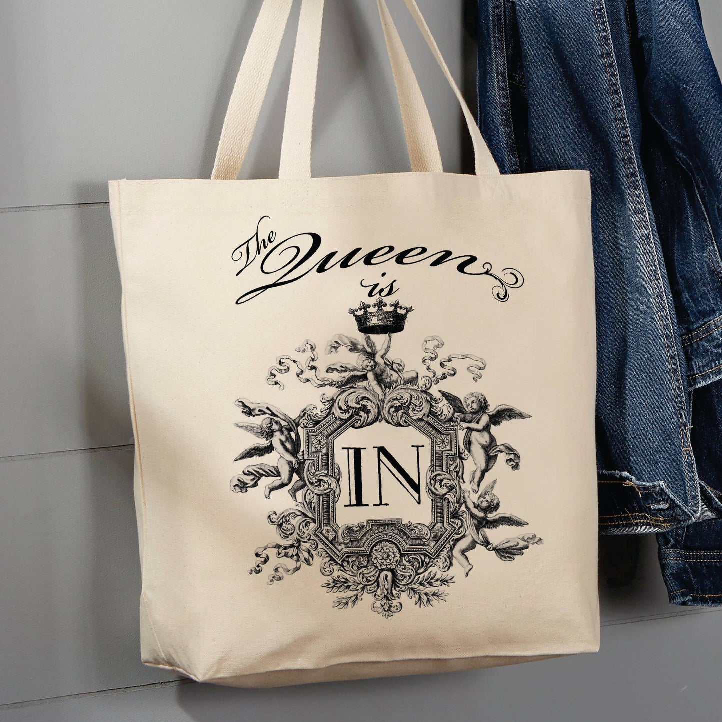 The Queen Is In, Royal Crown, 12 oz  Tote Bag