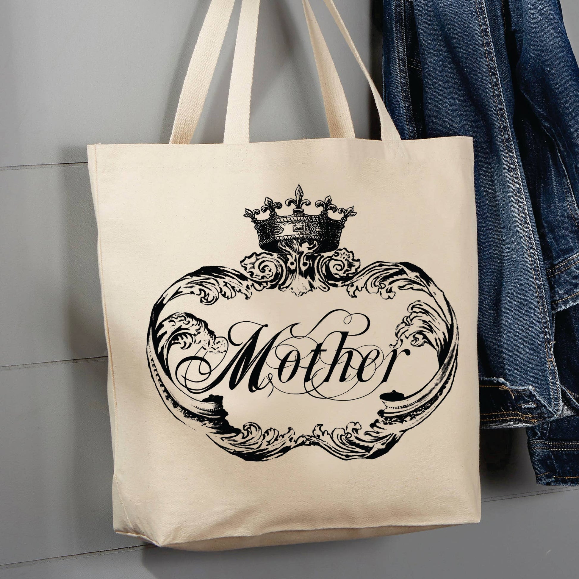 Queen Mother, Royal Crown,  Mothers Day, 12 oz  Tote Bag