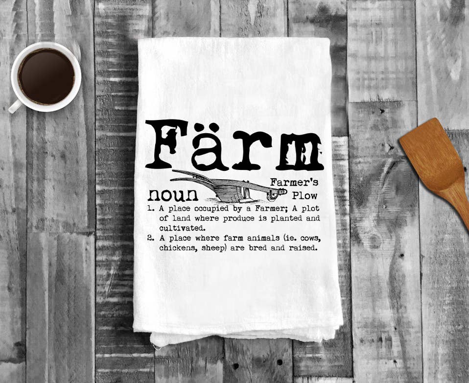 Farm Definition, Cotton Tea Towels