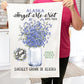 Alaska State Flower Forget Me Not Souvenir Cotton Terry Towel