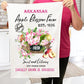 Arkansas State Flower Apple Blossom Souvenir Cotton Terry Towel
