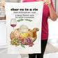 Charcutearie Board Cheese Wine Cotton Terry Towels
