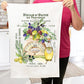 French Paris Huile D Olives Cotton Terry Towels