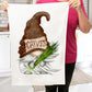 Gnome Herbs Chives Kitchen Cotton Terry Towel