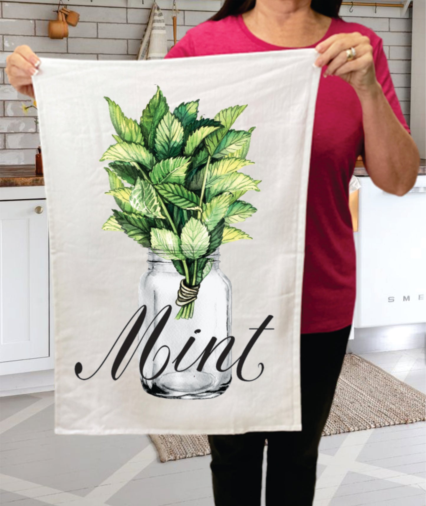 Farm Fresh Herbs Sage Kitchen  Terry Towel