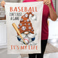 Gnome Baseball Red & Blue Team Colors  Terry Towel