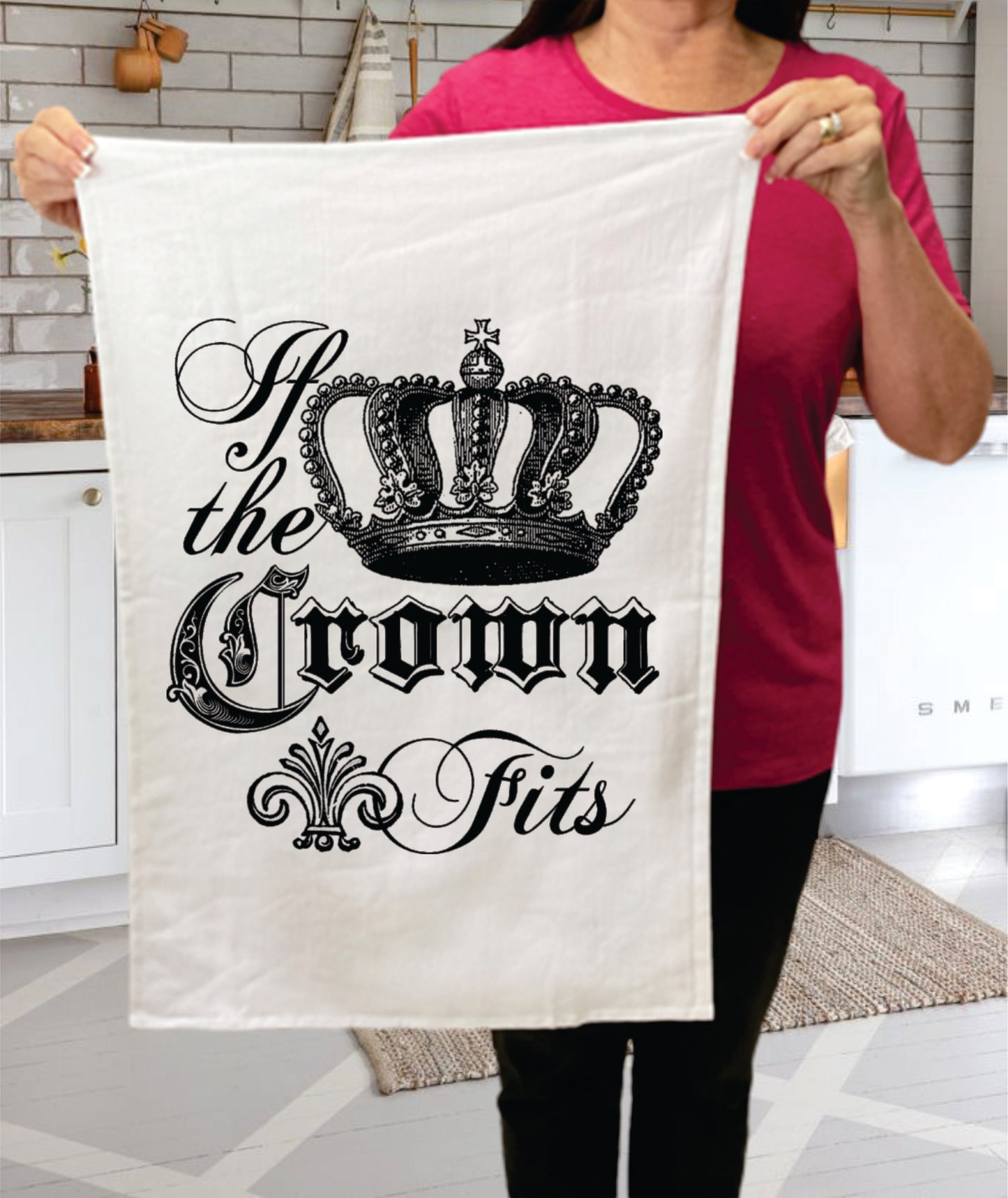 Mom Rose Tattoo, Cotton Terry Towels