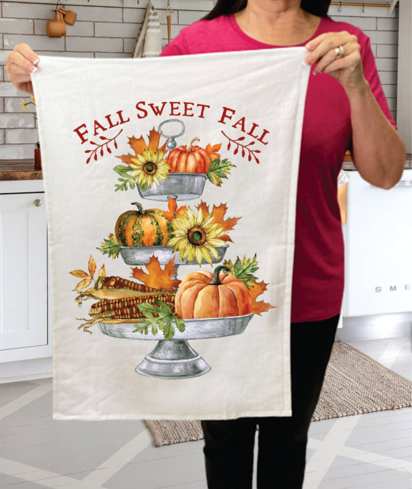Frosty's Winter Gingerbread Hot Cocoa, Cotton Terry Towels