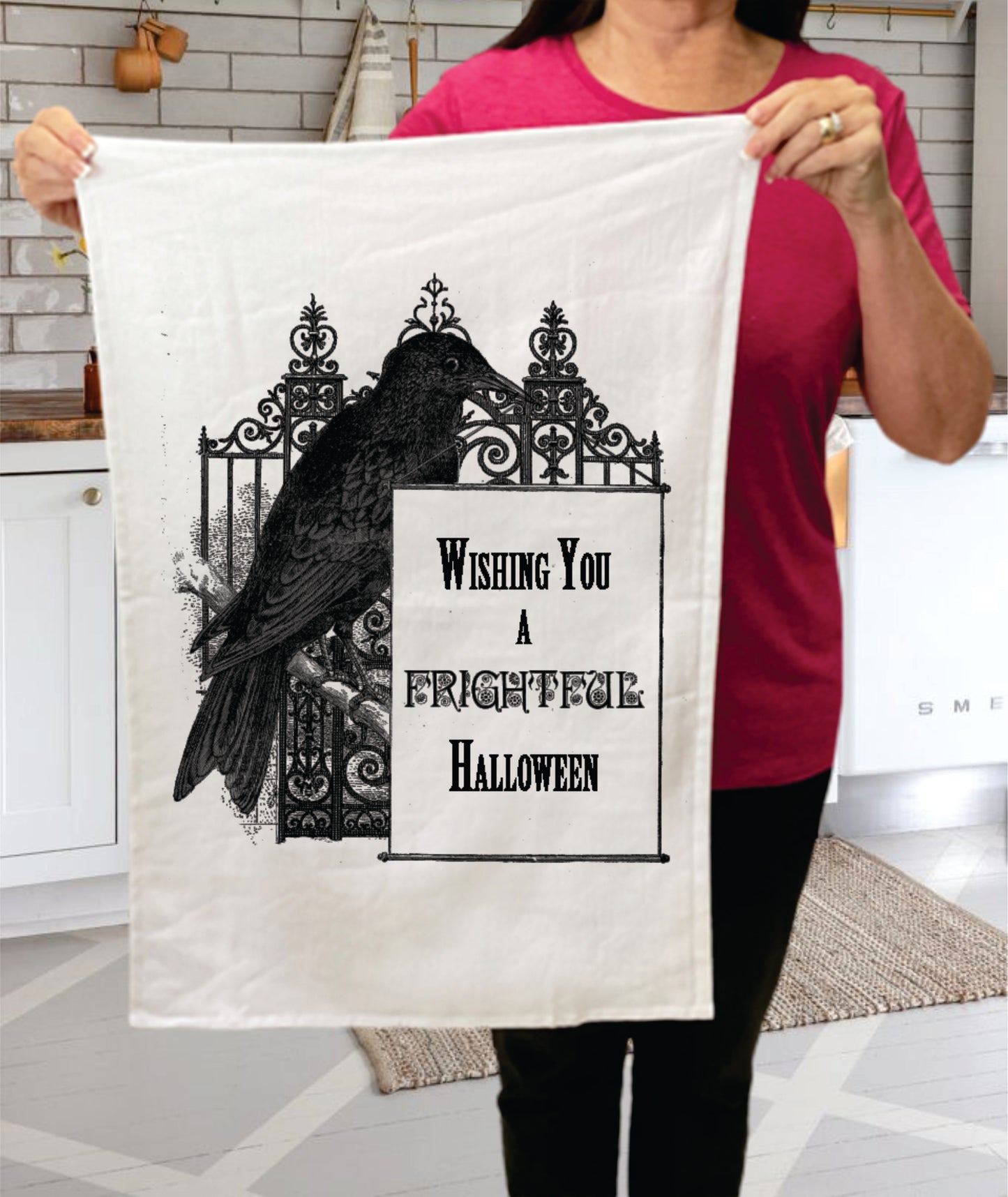 Bewitched Dog Broom, Cotton Terry Towels