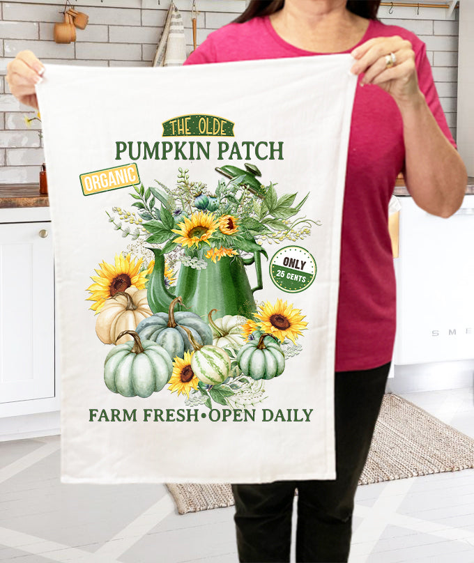 Farm Fresh Fall Autumn Harvest Kitchen  Terry Towel