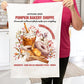 Fall Autumn Pumpkin Spice Latte Kitchen  Terry Towel